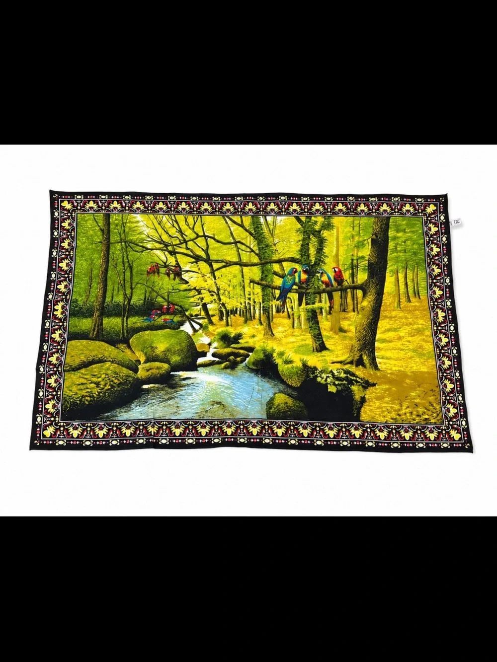 Vintage Bossa Tas made in Turkey Parrot Wall Tapestry